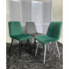 Стул DUBLIN G062-18 зеленый, велюр/ черный каркас М-City