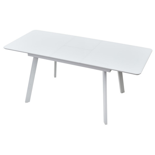 Стол АРУБА 140 БЕЛЫЙ стекло / БЕЛЫЙ М-City