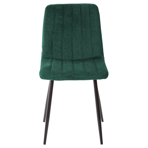 Стул DUBLIN G062-18 зеленый, велюр/ черный каркас М-City