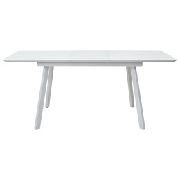 Стол АРУБА 140 БЕЛЫЙ стекло / БЕЛЫЙ М-City