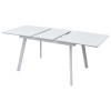 Стол АРУБА 140 БЕЛЫЙ стекло / БЕЛЫЙ М-City