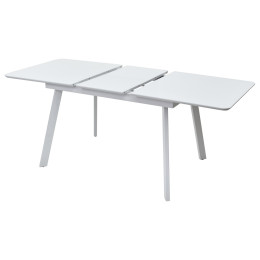 Стол АРУБА 140 БЕЛЫЙ стекло / БЕЛЫЙ М-City