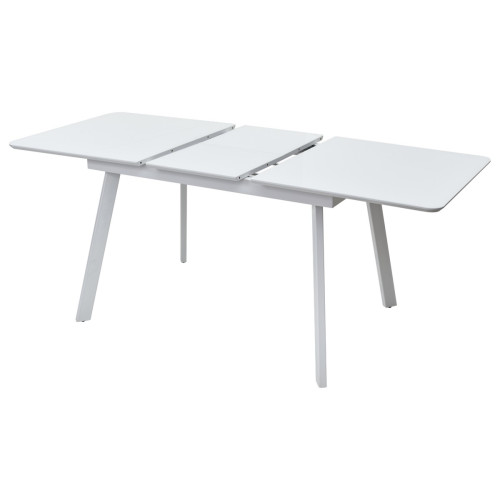 Стол АРУБА 140 БЕЛЫЙ стекло / БЕЛЫЙ М-City