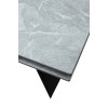 Стол Купер 160 Серый мрамор матовый, керамика / черный каркас М-City
