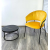 Стул ГЕММА, цвет Желтый Nella 171, велюр / черный каркас М-City