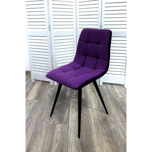 Стул CHILLI-Q фиолетовый #H38, велюр / черный каркас М-City