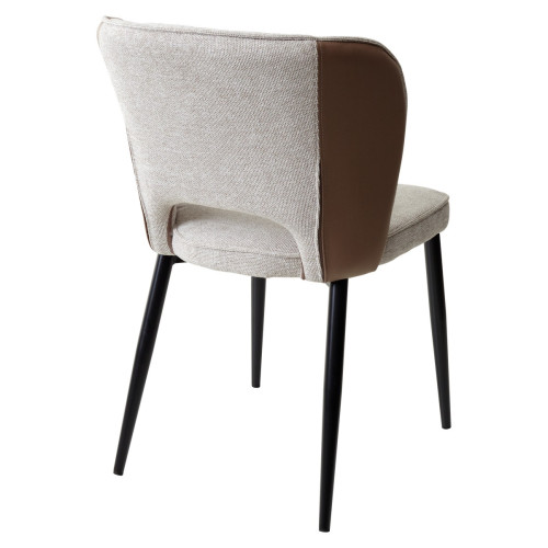 Стул HERMES WZ2042-02 светло-бежевый фактурный велюр/ HK017-31 бледно-коричневый, М-City