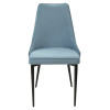 Стул NEPAL-P СЕРО-ГОЛУБОЙ ГЕКСАГОН, велюр 53/ 794/ черный каркас М-City