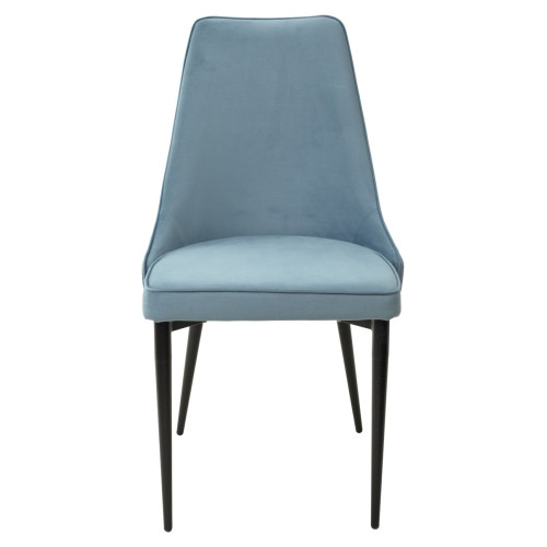 Стул NEPAL-P СЕРО-ГОЛУБОЙ ГЕКСАГОН, велюр 53/ 794/ черный каркас М-City