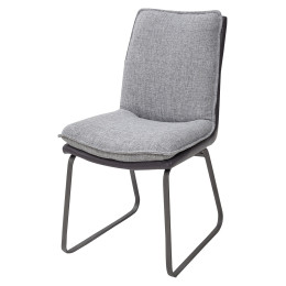 Стул MALAWI GREY, ткань + экокожа М-City