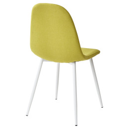 Стул CASSIOPEIA G064-14 салатовый, ткань/ белый каркас М-City