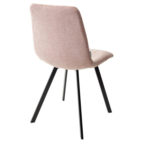 Стул ELVIS WZ2042-10 пепел розы фактурный велюр / черный каркас М-City