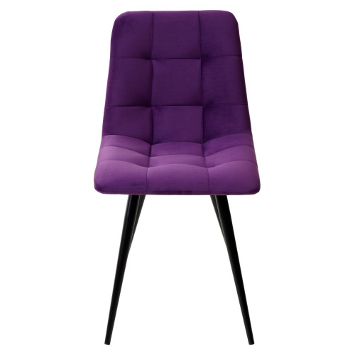 Стул CHILLI-Q фиолетовый #H38, велюр / черный каркас М-City