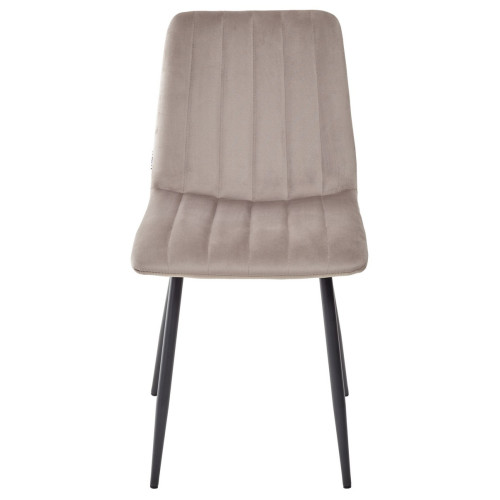 Стул DUBLIN G062-13 кварцевый, велюр / темно-серый каркас М-City