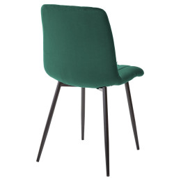 Стул DUBLIN G062-18 зеленый, велюр/ черный каркас М-City