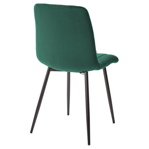 Стул DUBLIN G062-18 зеленый, велюр/ черный каркас М-City