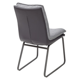 Стул MALAWI GREY, ткань + экокожа М-City