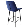 Полубарный стул ХОФМАН, цвет темно-синий #H60, велюр / черный каркас H=63cm М-City