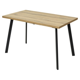 Стол ФИН 120 Дуб Шерман коньяк/ черный каркас М-City