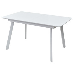Стол АРУБА 140 БЕЛЫЙ стекло / БЕЛЫЙ М-City