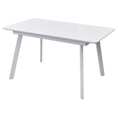 Стол АРУБА 140 БЕЛЫЙ стекло / БЕЛЫЙ М-City