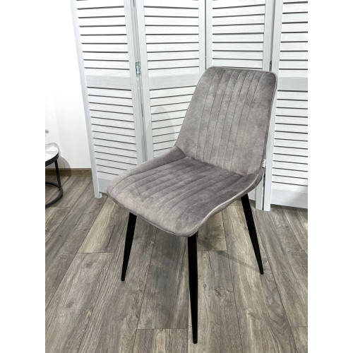 Стул REMI PK6015-03(VBP203) античный серебристо-серый, велюр М-City