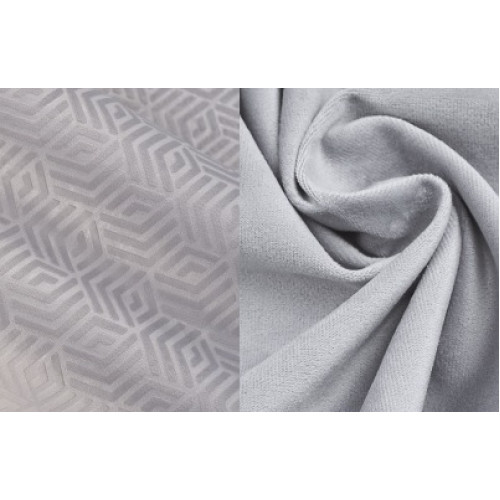 Стул NEPAL-P СЕРЫЙ ГЕКСАГОН, велюр 51/ 900/ черный каркас М-City