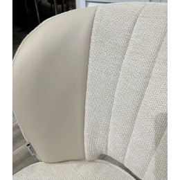 Стул HERMES WZ2042-01 молочный фактурный велюр / HK017-01 слоновая кость, М-City