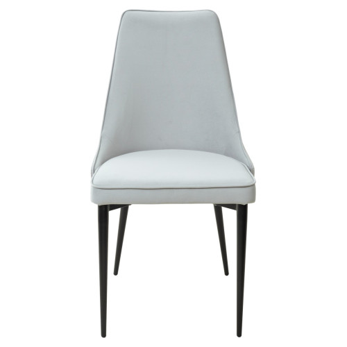 Стул NEPAL-P СЕРЫЙ ГЕКСАГОН, велюр 51/ 900/ черный каркас М-City