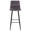 Барный стул LECCO UF910-05 DARK GREY, велюр М-City