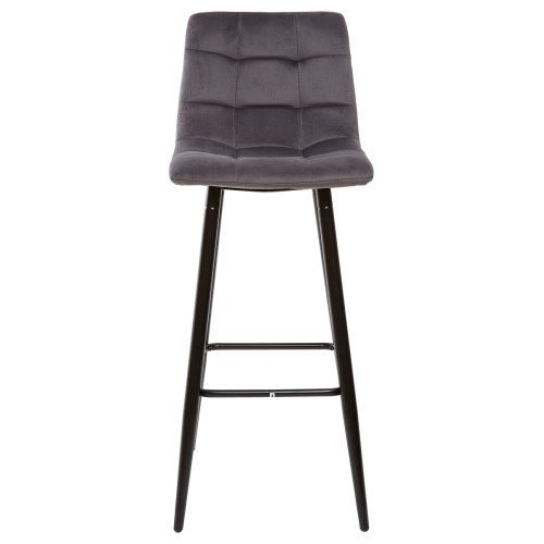 Барный стул LECCO UF910-05 DARK GREY, велюр М-City