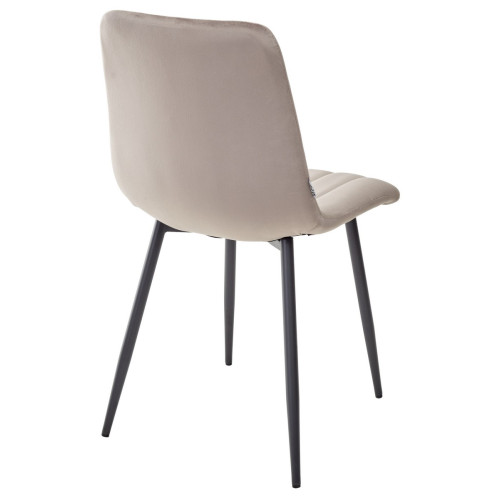 Стул DUBLIN G062-13 кварцевый, велюр / темно-серый каркас М-City