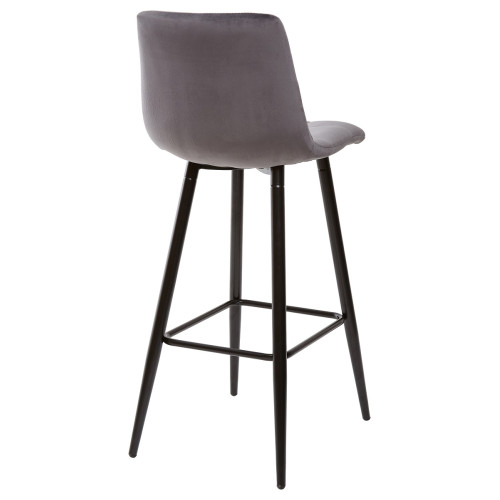 Барный стул LECCO UF910-05 DARK GREY, велюр М-City