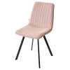 Стул ELVIS WZ2042-10 пепел розы фактурный велюр / черный каркас М-City