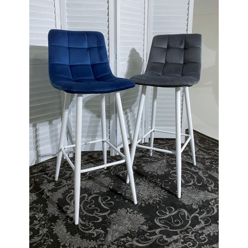 Барный стул LECCO UF910-05 DARK GREY, велюр М-City