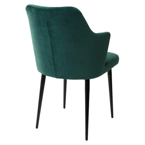Стул HERMAN ЗЕЛЕНЫЙ #19, велюр / черный каркас М-City