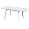 Стол АРУБА 140 БЕЛЫЙ стекло / БЕЛЫЙ М-City
