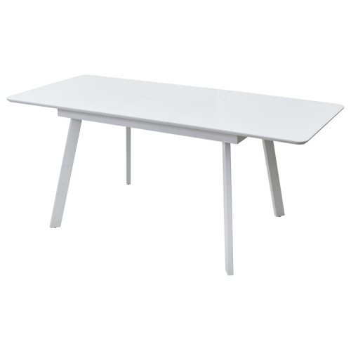 Стол АРУБА 140 БЕЛЫЙ стекло / БЕЛЫЙ М-City