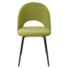 Стул РАМОУНЗ, цвет фисташковый #V32, велюр/ черный каркас М-City