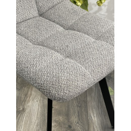 Стул CHILLI SQUARE TRF-08 теплый серый, ткань/ черный каркас М-City