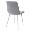 Стул CHILLI UF860-02B серо-голубой, ткань/ белый каркас М-City