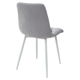 Стул CHILLI UF860-02B серо-голубой, ткань/ белый каркас М-City