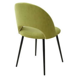 Стул РАМОУНЗ, цвет фисташковый #V32, велюр/ черный каркас М-City