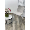 Стул TINTIN BLUVEL-03 LIGHT GREY / белый каркас М-City