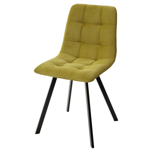 Стул CHILLI-Q SQUARE оливковый #H25, велюр / черный каркас М-City