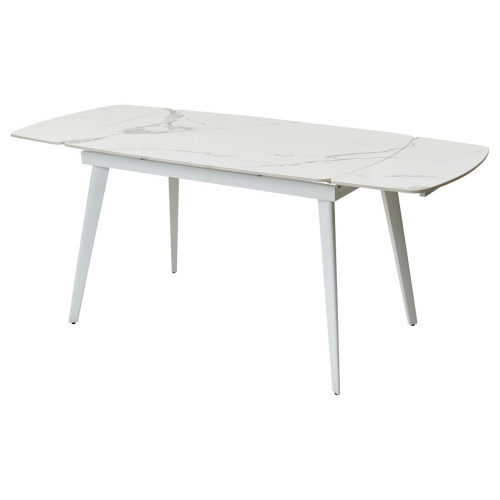 Стол ELIOT 120 GLOSS STATUARIO WHITE SINTERED STONE / WHITE М-City