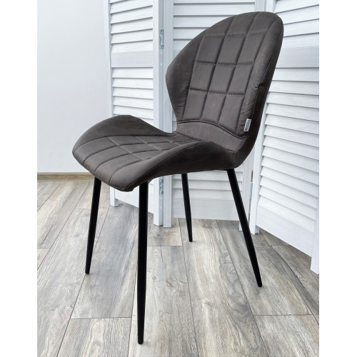 Стул FLOWER COWBOY-#104 темно-серый, ткань микрофибра М-City