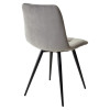 Стул CHILLI-Q светло-серый #26, велюр / черный каркас М-City