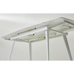 Стол ELIOT 120 GLOSS STATUARIO WHITE SINTERED STONE / WHITE М-City