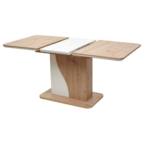 Стол SIRIUS Дуб Артисан/ Белый 120 М-City